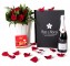 Caja regalo 6 rosas rojas + Nestlé + cava_caja-pequeña-negra-+-6-rojas-+-bombones-+-cava-+-velas